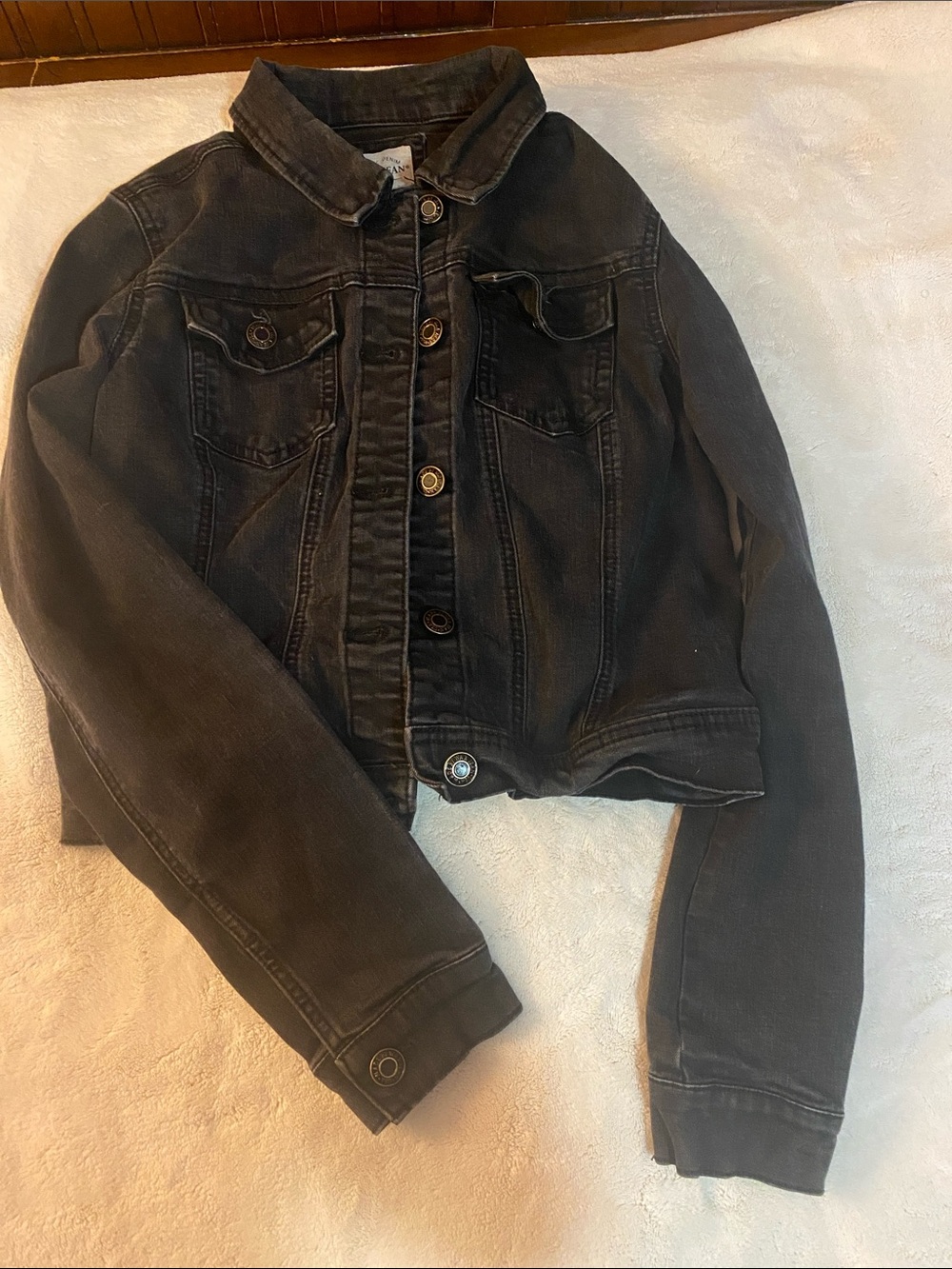 Wax Jean Black Denim Jacket for Women
